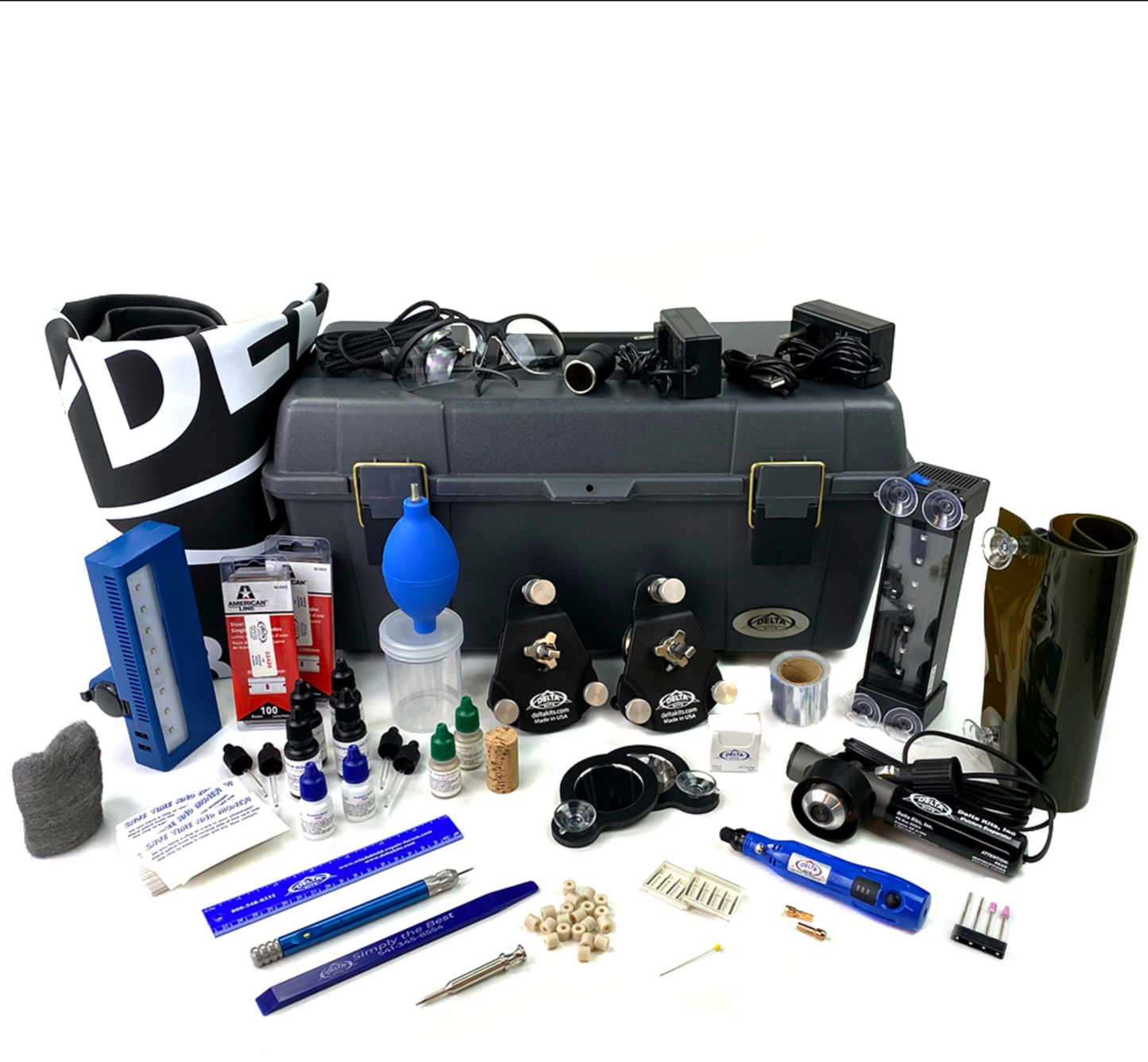 Delta Kits - Professional Windshield Repair Kit EZ-450D Repair Auto Glass Chips