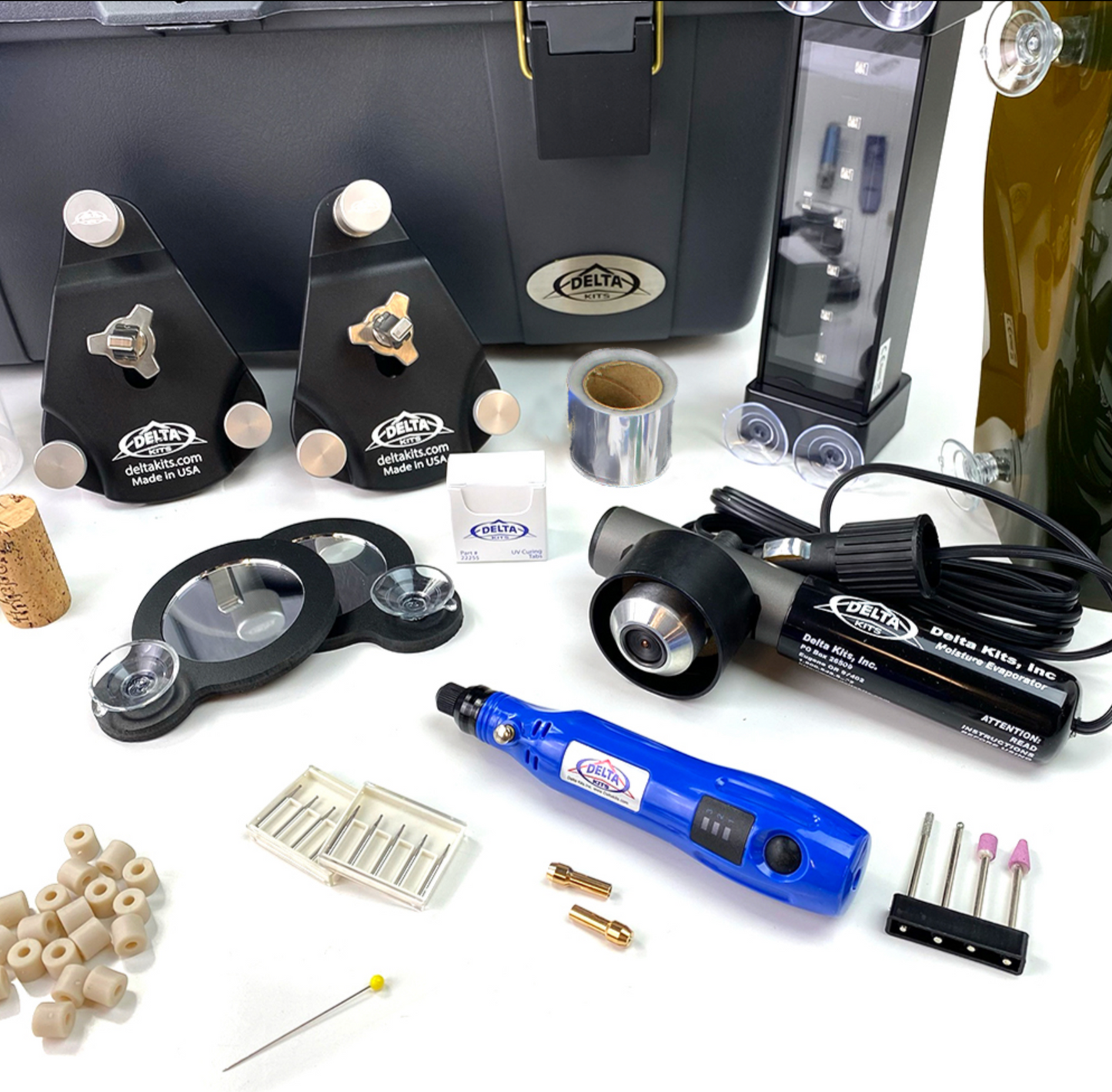 Delta Kits - Professional Windshield Repair Kit EZ-450D Repair Auto Glass Chips