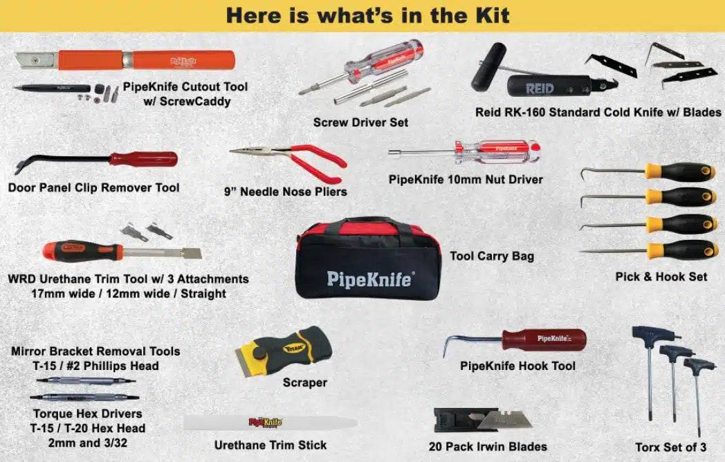Auto Glass Technician Basics Kit