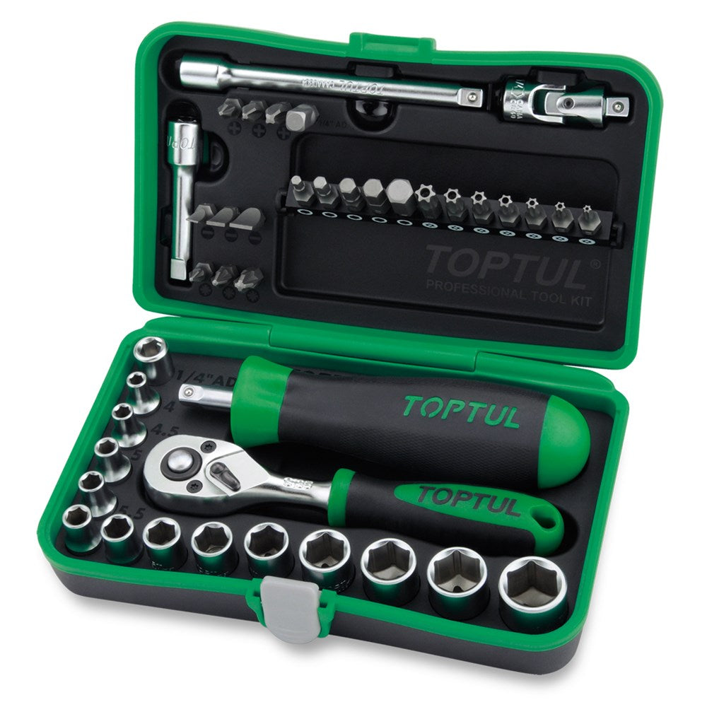 1/4″ drv Mini ratchet bit socket set