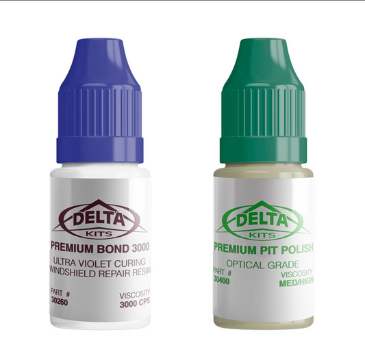 Delta Kits - Premium Bond 3000 Pit Resin and Polish Combo 7ML